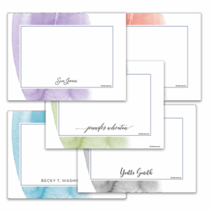 Background Watercolor Notecards - Set of 20