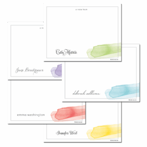 Brushstroke Notecards - Set of 20