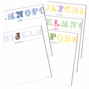 Initials Notecards - Set of 20