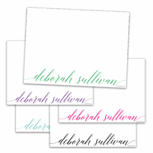 Colorful Calligraphy Notecards - Set of 20