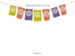 Bunting Notecards - Set of 20