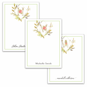 Garden Monogram Notecards - Set of 20