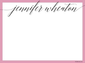 Calligraphy Notecards - Set of 20