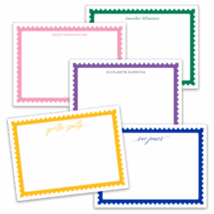 Postage Stamp Notecards - Set of 20