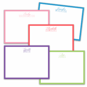 Script and Sans Notecards - Set of 20